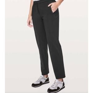 Lululemon On The Move Pant Size 2 Onyx Black EUC Athleisure Style